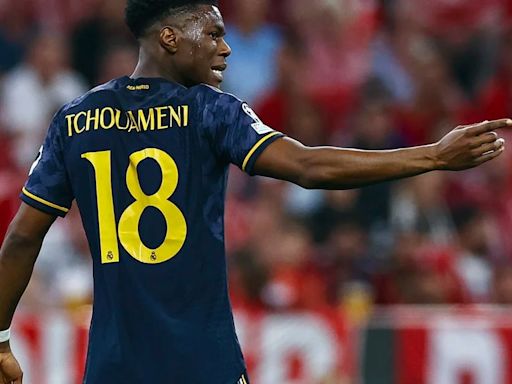 Tchouaméni no entrena por un golpe en el pie izquierdo, pero no peligra contra el Bayern