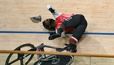 Kwesi Browne 'walking and talking' after horror crash at Paris Olympics