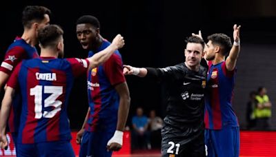 El Barça disputará la final de la UEFA Futsal Champions League (5-4)