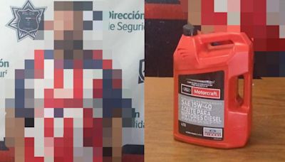 Hombre es detenido en Torreón por robar galón de aceite de la agencia de autos para la que trabajaba