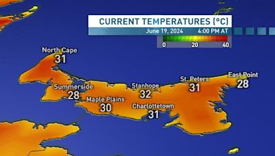 Heat wave starting to break records on Prince Edward Island