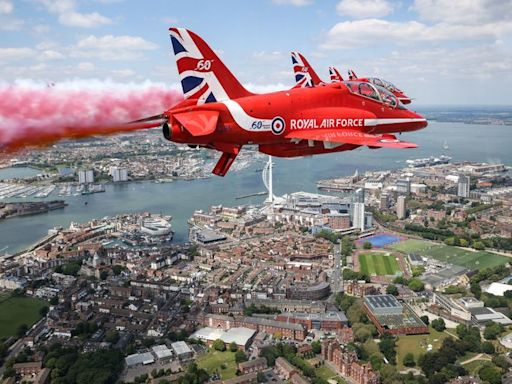 Red Arrows King Charles III's birthday Buckingham Palace flypast timings and route