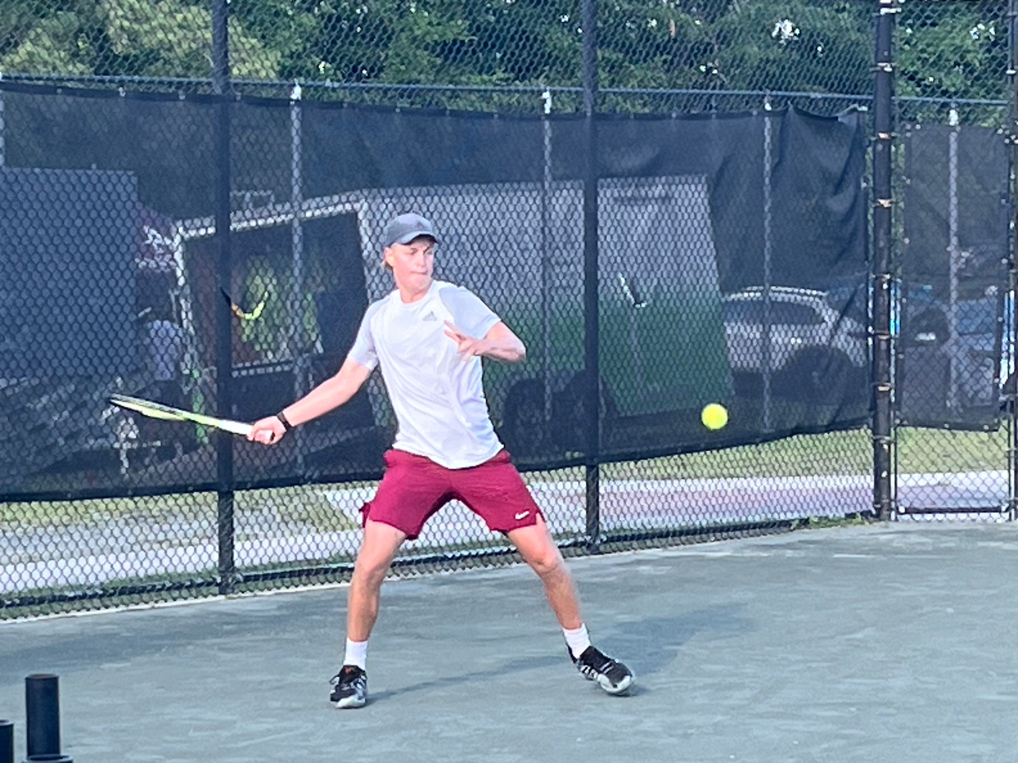 Former Pensacola Catholic tennis player Justin Lyons makes return to hometown in Futures Championship