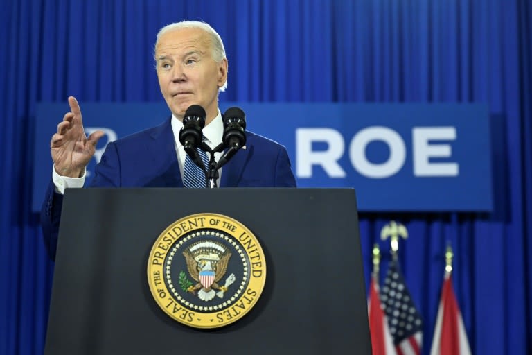 Biden hammers Trump on abortion in Florida