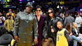 Kim Kardashian Dresses Son Saint in Tristan Thompson Jersey as They Sit Courtside at Lakers Game