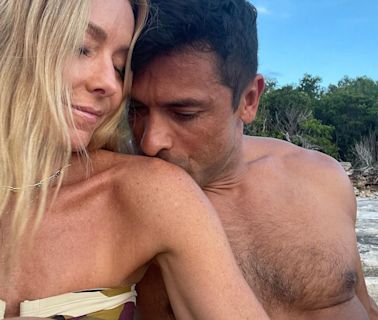 How Kelly Ripa and Mark Consuelos Celebrated 28th Anniversary After His Kiss Confession - E! Online