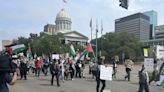 Pro-Palestine protesters take to the streets in Downtown Norfolk calling for a ceasefire