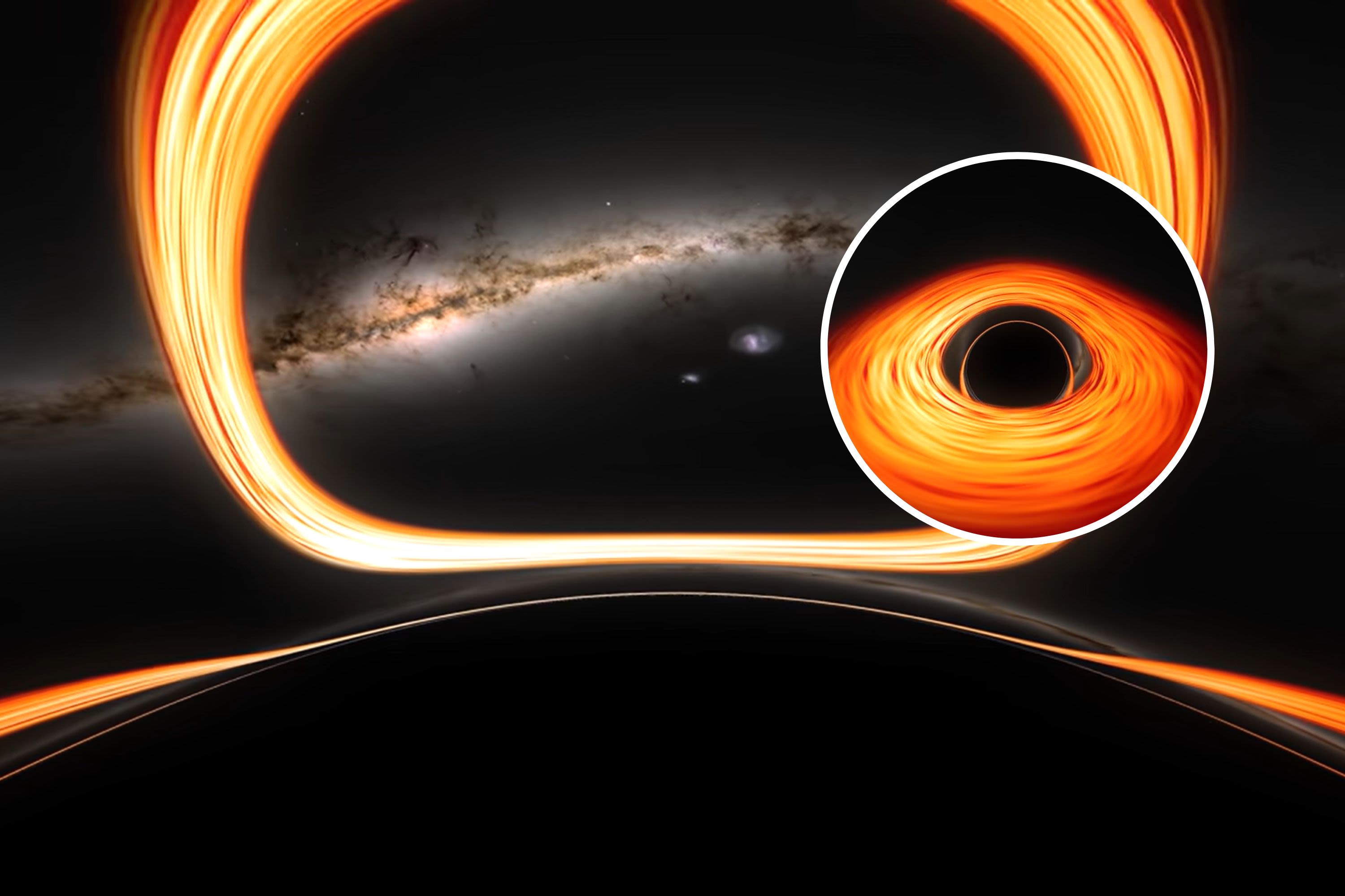 NASA video shows what would happen if you fell into a black hole