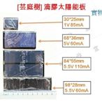 [芸庭樹] 滴膠太陽能電池 30mm*25m 1V 85mA 太陽能板