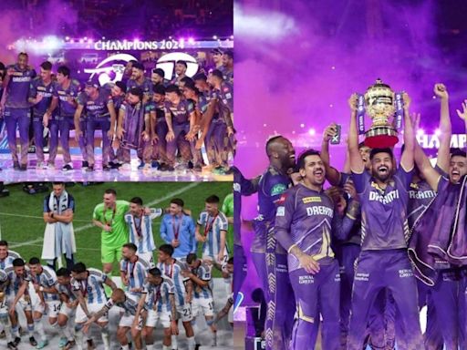 Shreyas Iyer recreates Lionel Messi's iconic FIFA World Cup-winning celebration after lifting IPL trophy for KKR