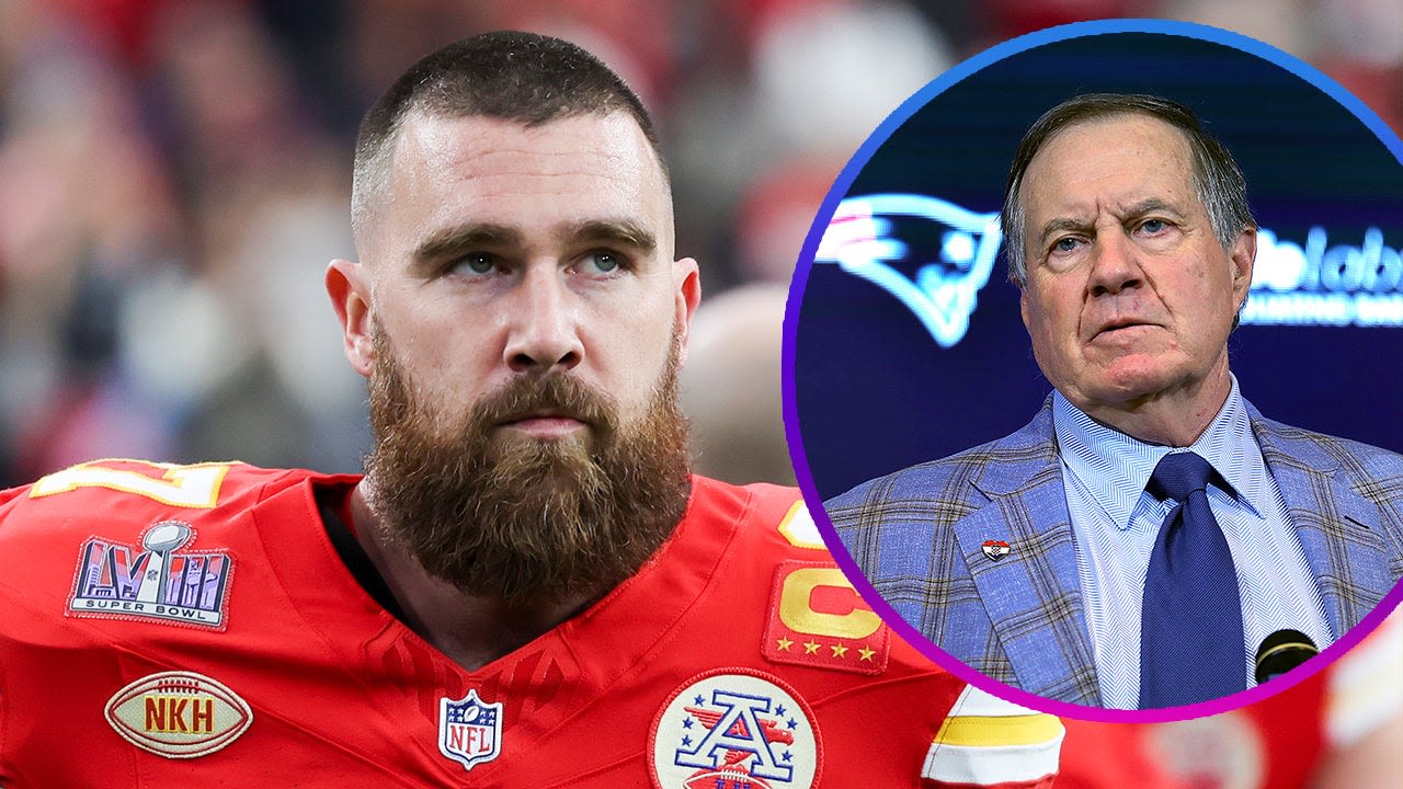 Travis Kelce Reacts to Bill Belichick, 72, Dating Jordon Hudson, 23