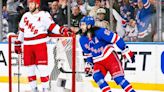 Mika Zibanejad and Igor Shesterkin lead Rangers to 4-3 victory over Hurricanes in Game 1 of Eastern Conference semifinals