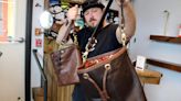 Leatherworker helps transform jackets to bags, grief to healing