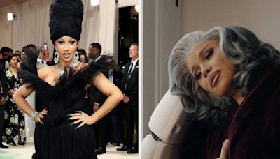 Cardi B Initially Tried Her Met Gala Look With Prosthetics, And She Looks Wildly Different