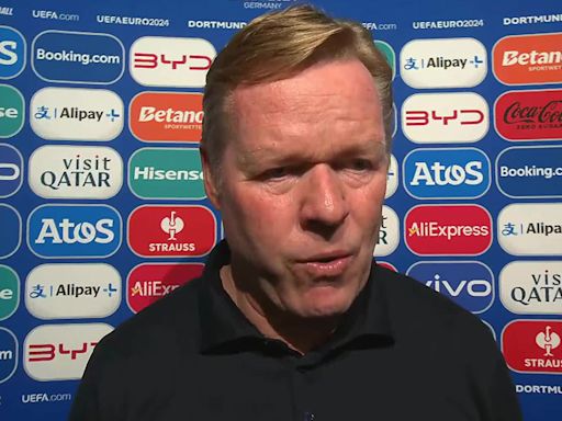 Moment ITV are forced to censor Ronald Koeman's interview after England defeat