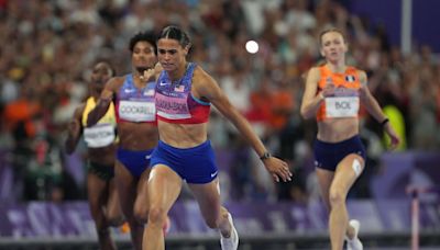 Sydney McLaughlin-Levrone runs away with 400-meter hurdles gold, sets world record