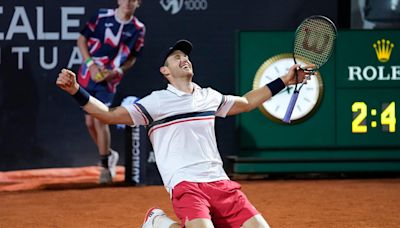 Masters 1000 de Roma: Nicolás Jarry consiguió un impacto mayúsculo y llegó a la final a puro coraje