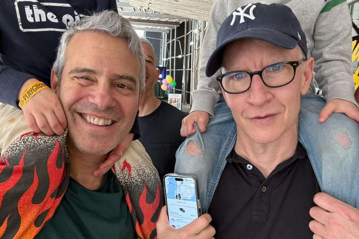 Andy Cohen and Anderson Cooper Prop Their Sons on Their Shoulders in Sweet Photo: 'Every Day Is Father's Day'