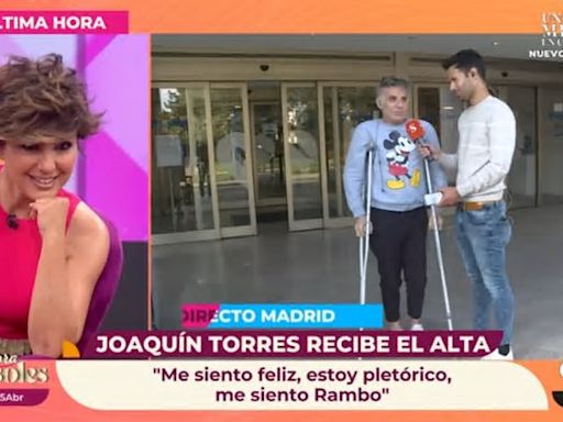 Joaquín Torres recibe el alta tras recuperarse de su quinta operación de cadera: "Rambo es pequeñito a mi lado"