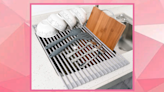 I shop for a living, and I'm in love with this roll-up dish rack — it's down to $25 at Amazon