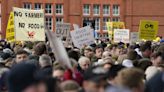 Thousands of farmers protest outside Welsh Parliament