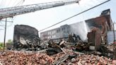 Part of Wayside Christian Mission warehouse collapses in fire