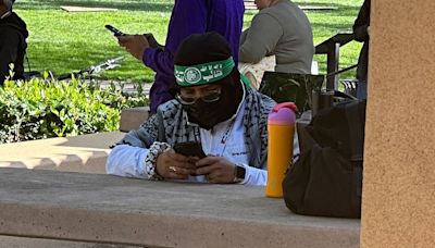 Stanford contacts FBI about campus protester wearing 'Hamas' headband