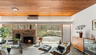 $1.8M restored Marcel Breuer house on the Hudson has kept its mid-century modern spirit intact