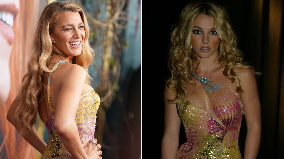 Blake Lively Borrows a Long-Lost Britney Spears Dress for the 'It Ends With Us' Premiere