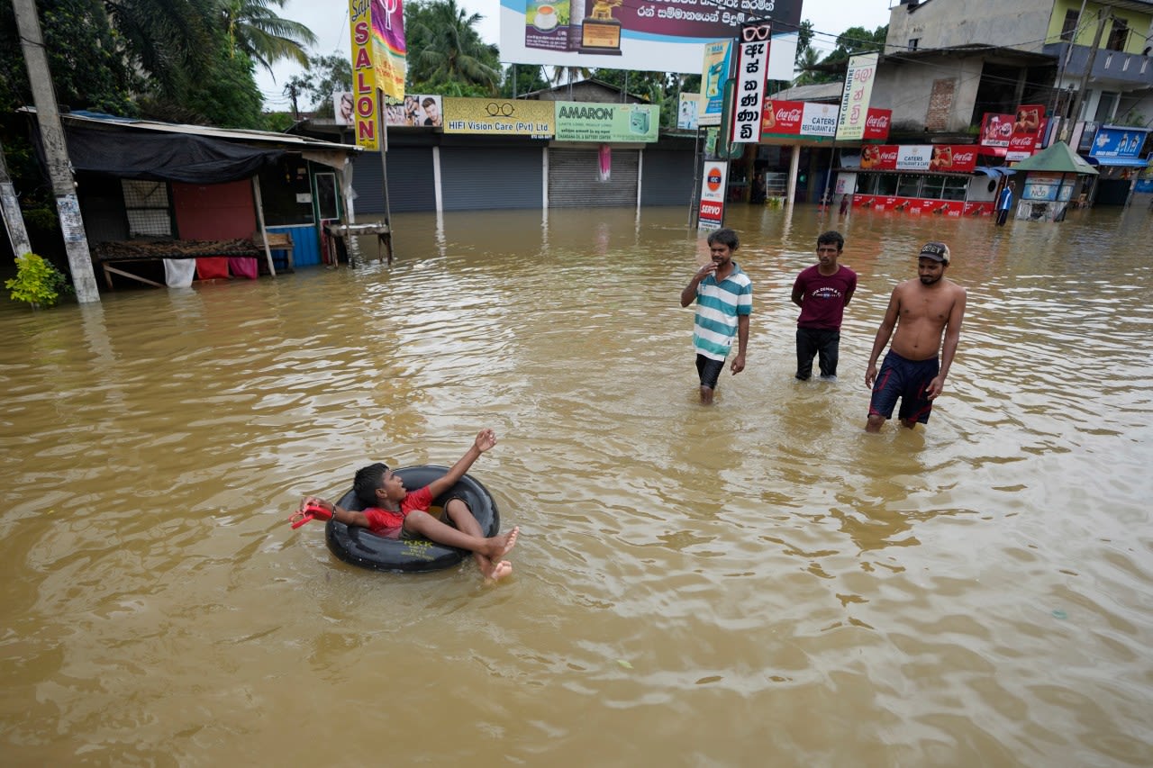 Sri Lanka closes schools as the death toll from floods and mudslides rises to 16