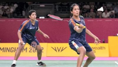 Slow-moving Treesa Jolly & Gayatri Gopichand caught in fast conditions by Chinese Taipei pair of Hung En-Tzu and Hsieh Pei Shan