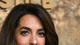 Lebanese-British barrister Amal Clooney pictured at the New York Public Library in New York City on September 28, 2023
