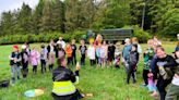Children experience country life during visit to nature-friendly farm estate