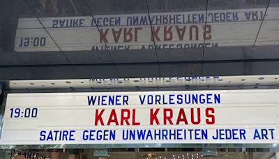 Ich und Karl Kraus bei den Wiener Vorlesungen