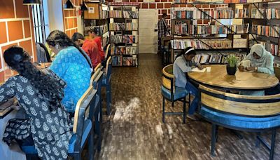 Cafe Book Mark, book stall and reading room, on premises of Ayyankali Hall in Thiruvananthapuram, opens