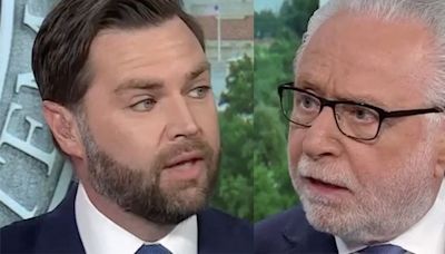 J.D. Vance snarls at CNN's Wolf Blitzer as he's peppered with questions about felon Trump