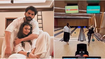Sonakshi Sinha-Zaheer Iqbal enjoy bowling session with pals Aayush and Arpita Khan Sharma