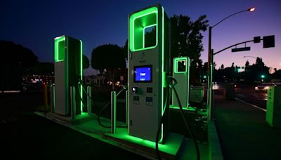 Map shows states with fewest EVchargers