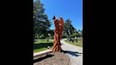Peace to all: Old elm was taken down and new sculpture emerged as symbol of Kansas