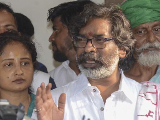 Top news of the day: Hemant Soren walks out of jail after Jharkhand High Court grants him bail; Congress MP Phulo Devi Netam faints during Opposition protest in Rajya...