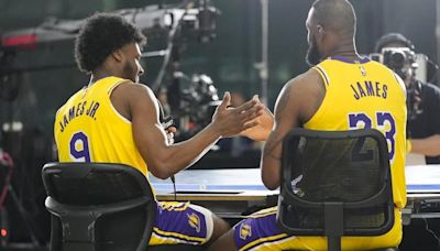 LeBron James is feeling ‘pure joy’ as he begins Lakers training camp alongside son Bronny