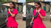 Tejasswi Prakash gives peppy spin to monsoon style with a rose-pink mini dress and Prada bag