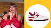 Taylor Swift Left the Chiefs Game with Travis Kelce in Red New Balance Sneakers — Get Her Exact Pair