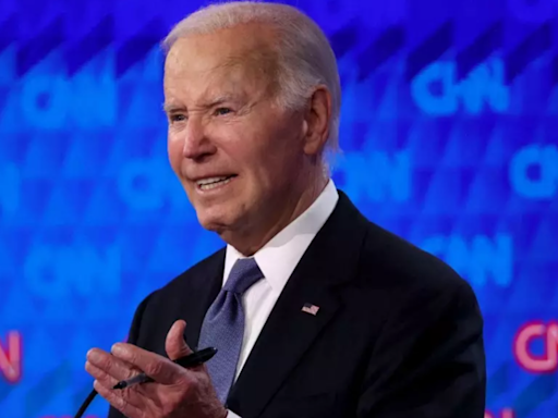 A halting Biden tries to confront Trump at debate but stirs democratic panic about his candidacy - Times of India