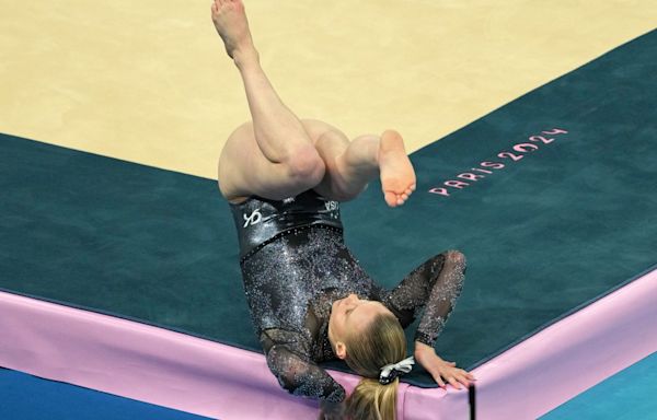 Jade Carey reveals reason behind scary fall on floor during team qualifying in Paris