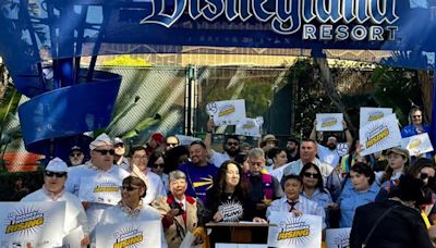 Disney union workers rally for better pay ahead of contract fight