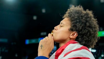 Brittney Griner weeps after winning third Olympic gold medal: 'My country fought for me to get back'