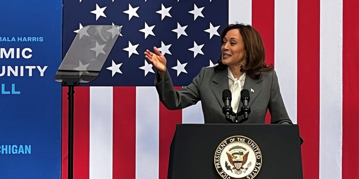 VP Kamala Harris announces new programs to help with EV rollout in visit to Detroit Monday