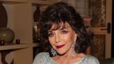 Joan Collins, 91, is ageless in printed midi dress and heels