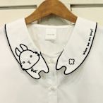 Hello KIKI日貨rivet&surge 超可愛兔子造型領襯衫